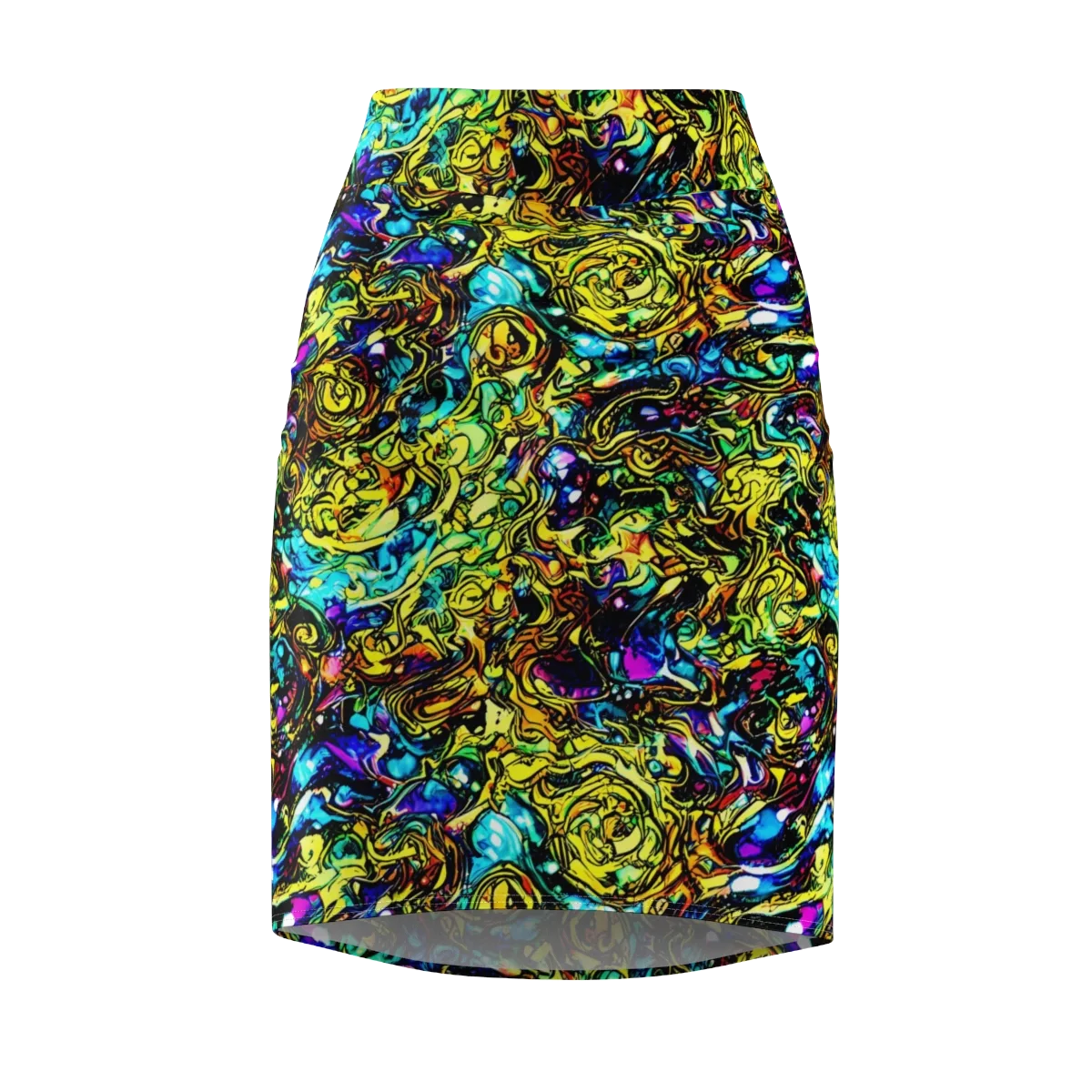 Signal Storm on Pencil Skirt — Front
