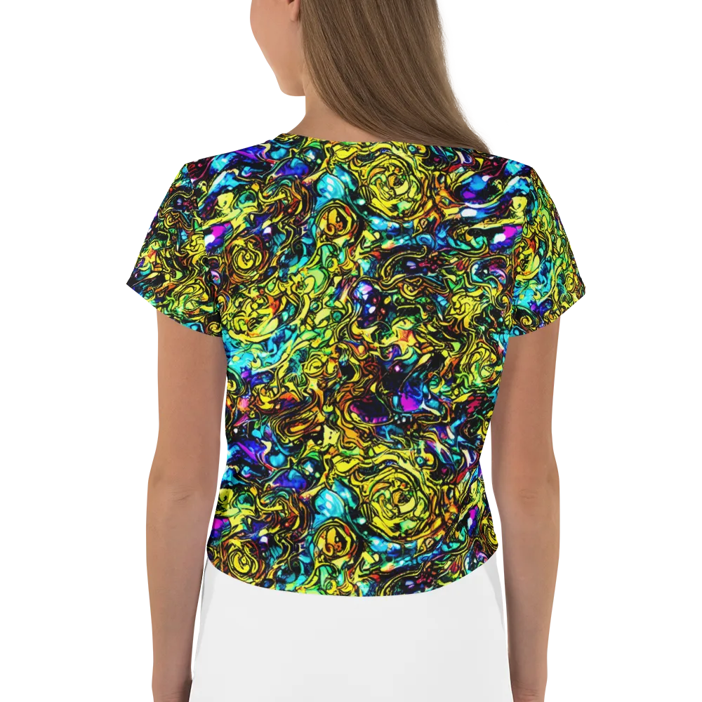 Signal Storm on Crop Tee — Back