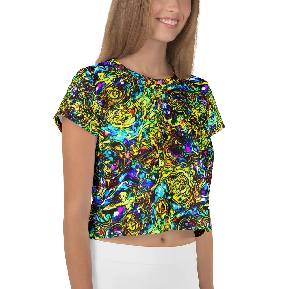 Signal Storm on Crop Tee — Right
