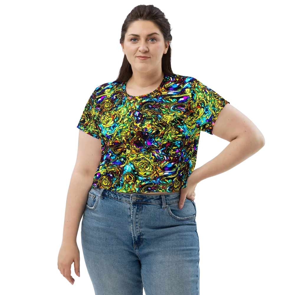 Signal Storm on Crop Tee — Front