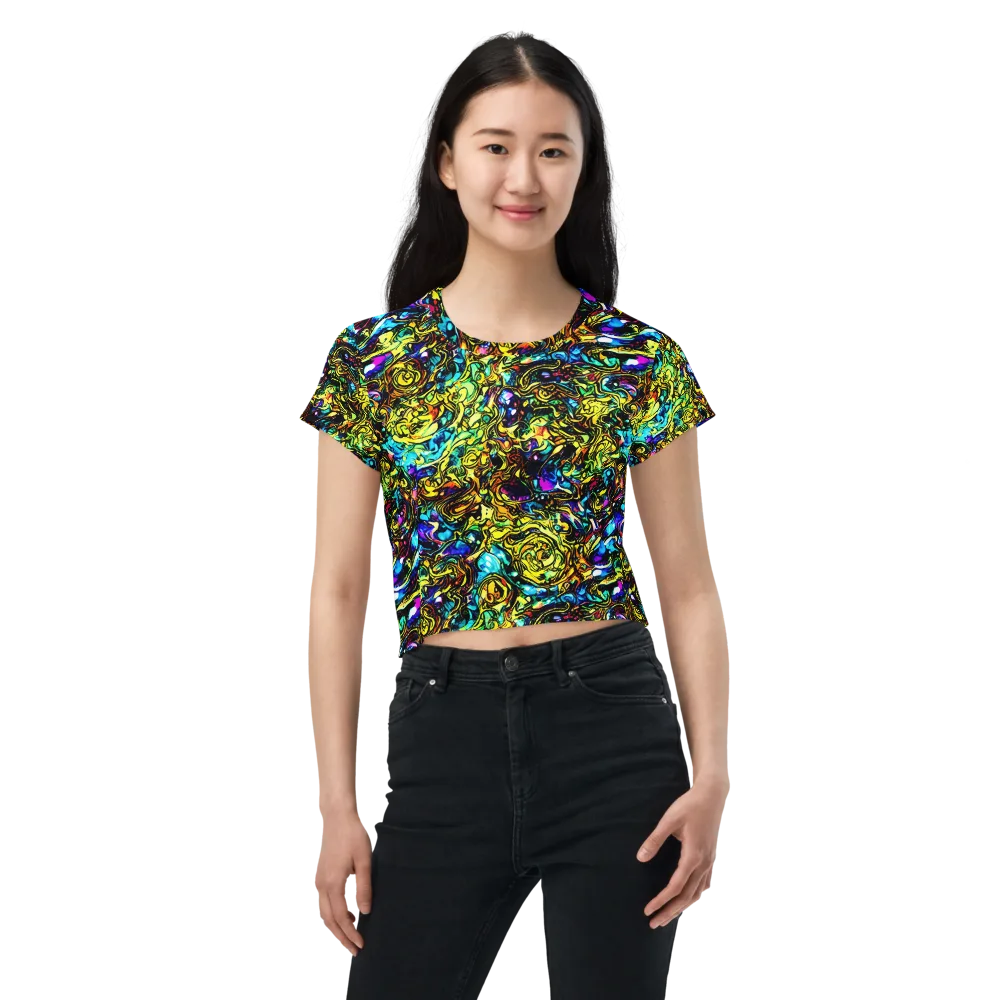 Signal Storm on Crop Tee — Front