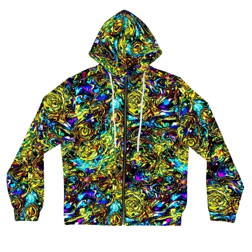Signal Storm on a Women's Full-Zip Hoodie