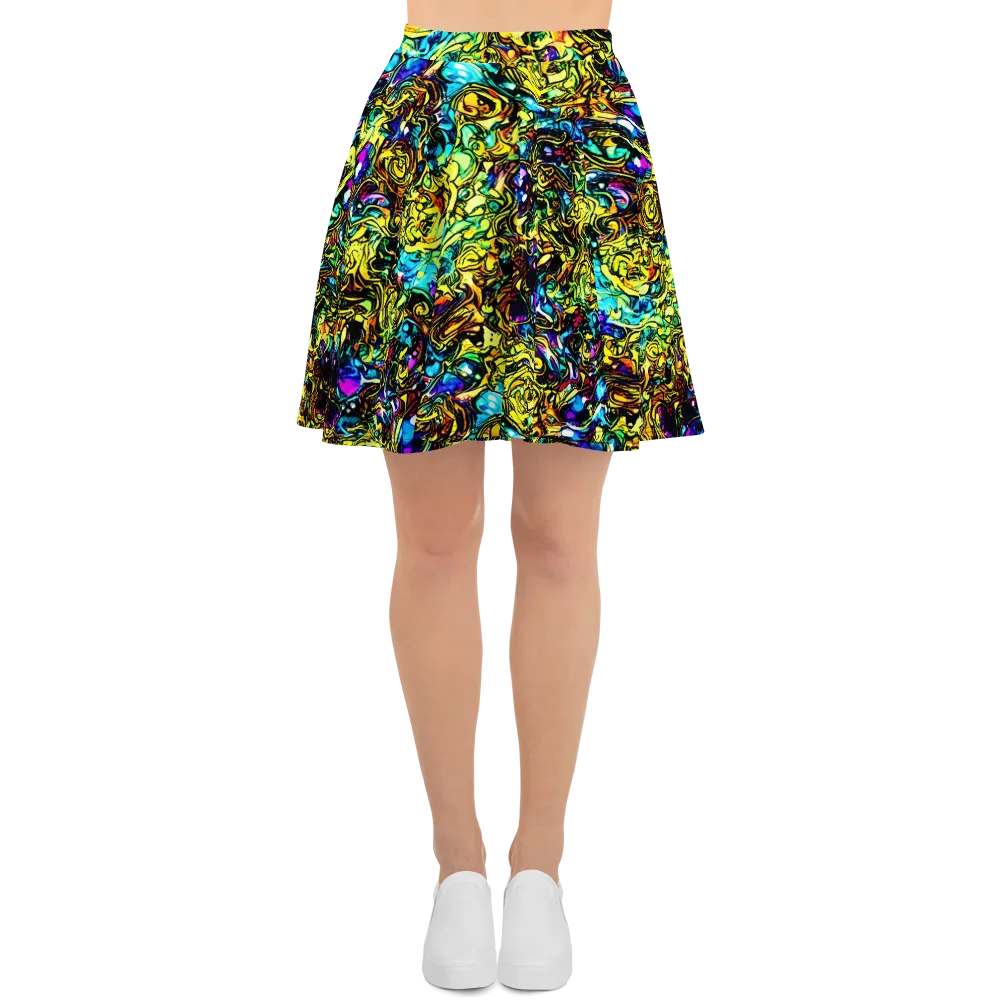 Signal Storm on Skater Skirt — Front