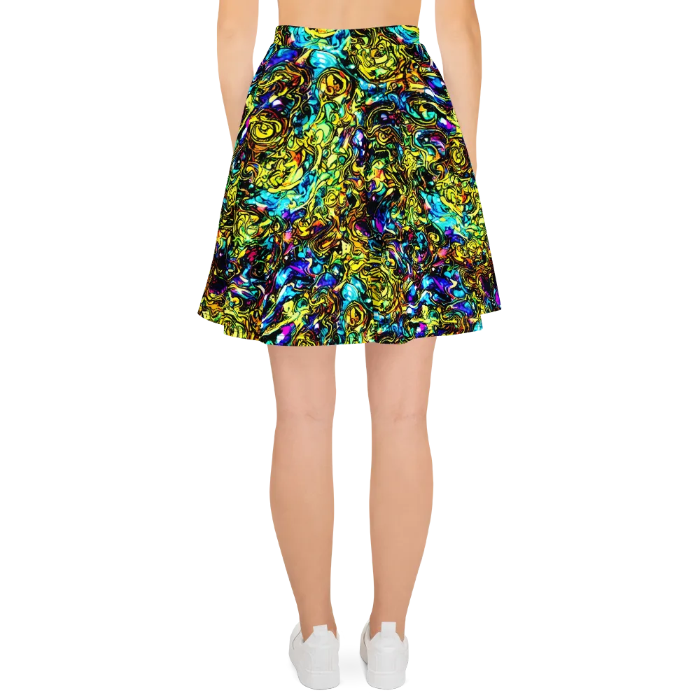 Signal Storm on Skater Skirt — Back