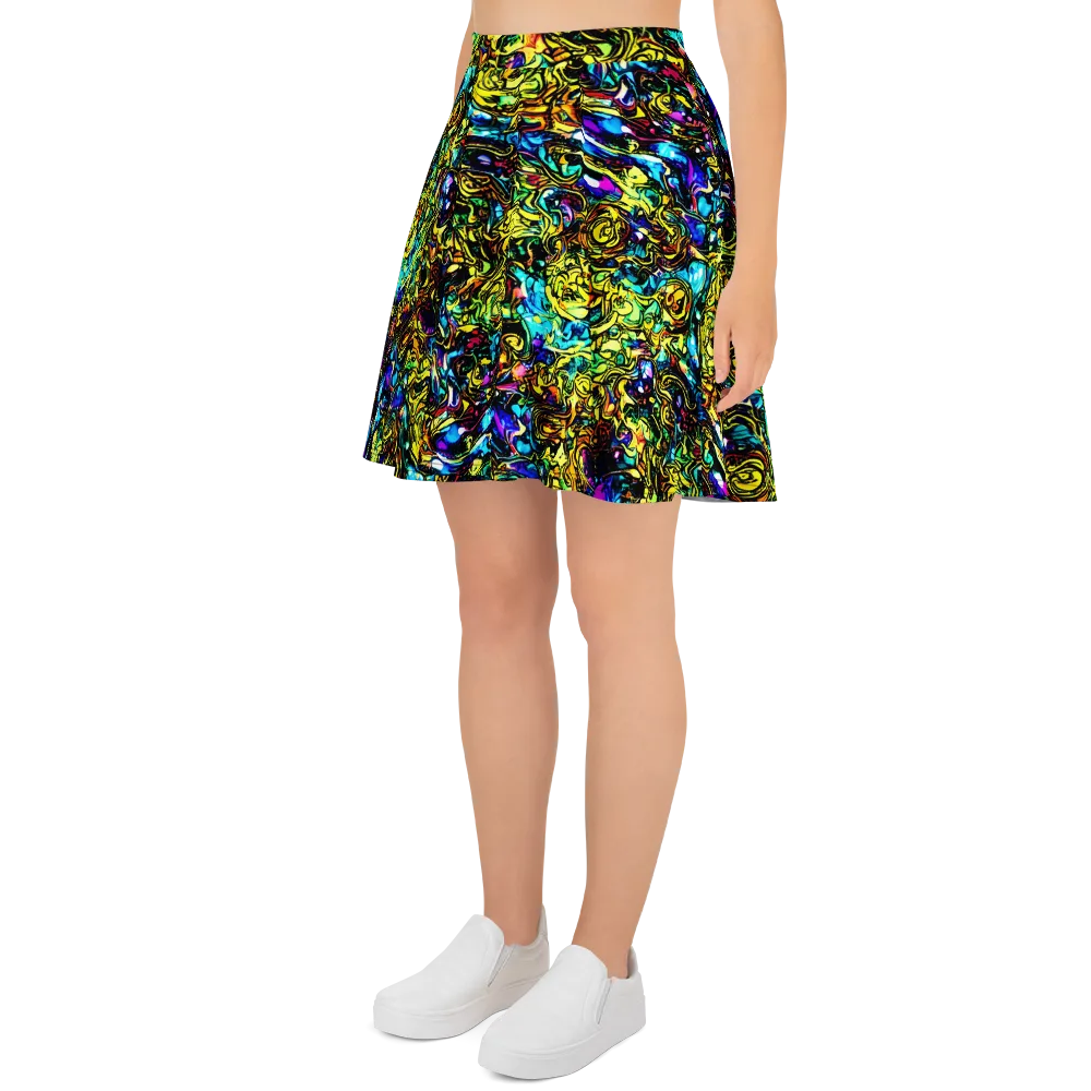 Signal Storm on Skater Skirt — Left