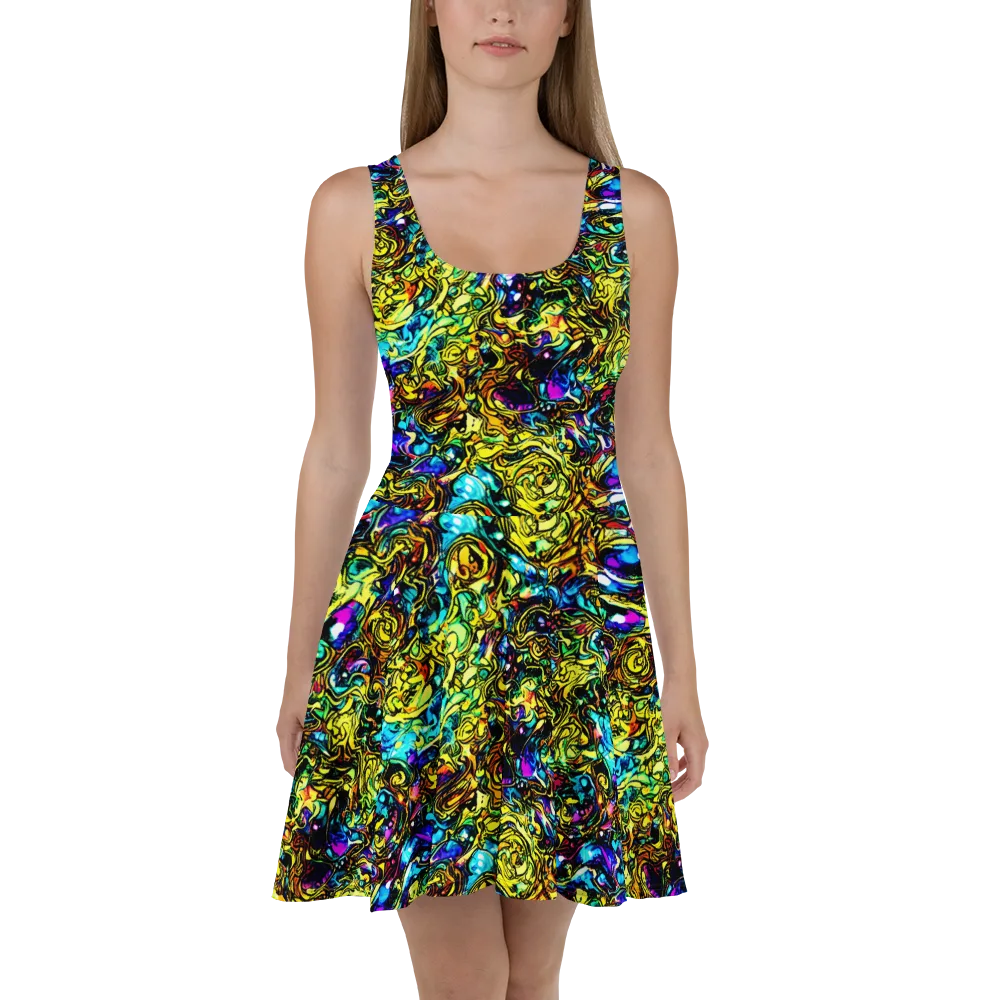 Signal Storm on Skater Dress — Front