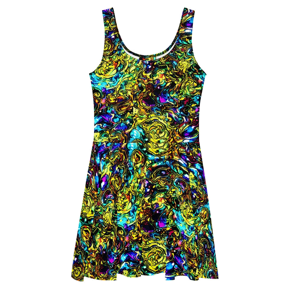 Signal Storm on Skater Dress — Front