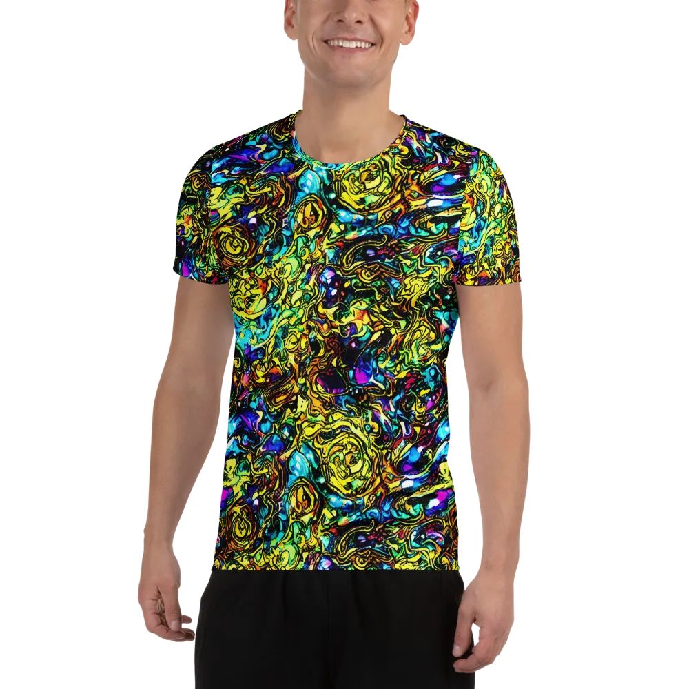 Signal Storm on Men's Athletic T-Shirt — Front