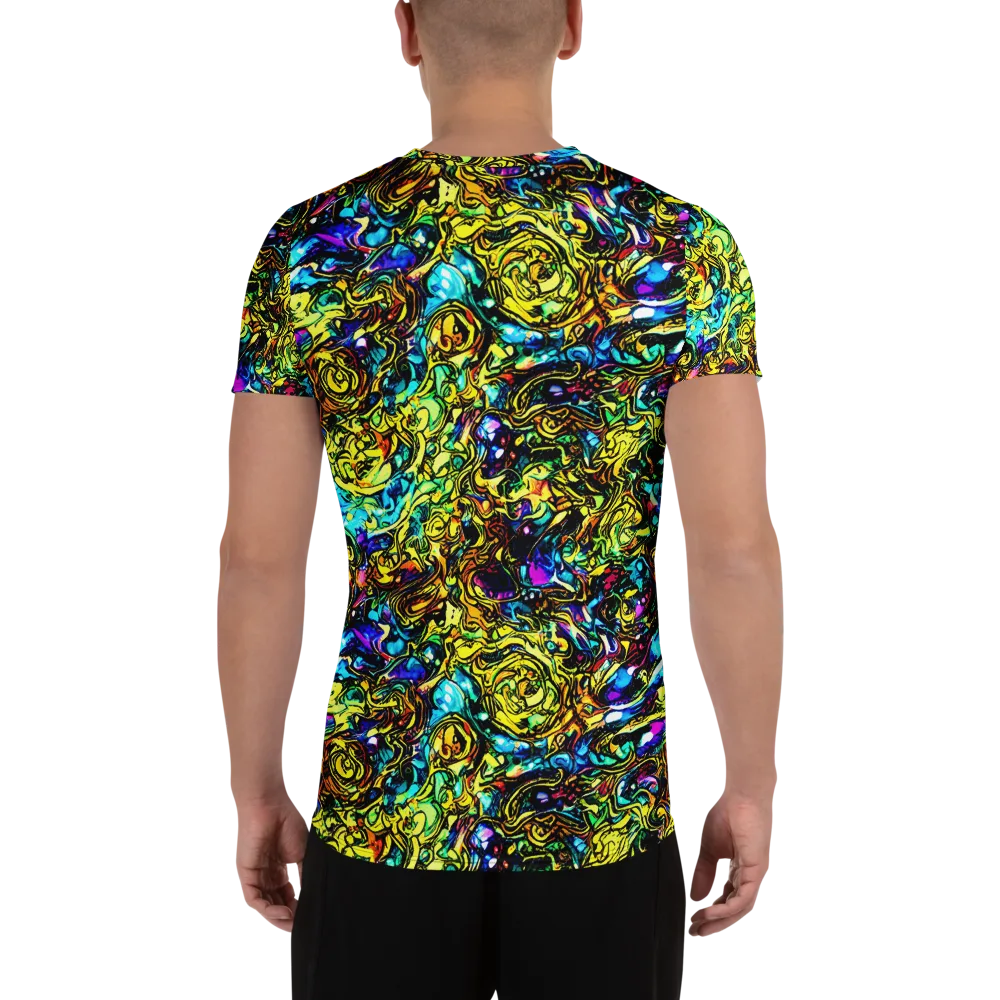 Signal Storm on Men's Athletic T-Shirt — Back
