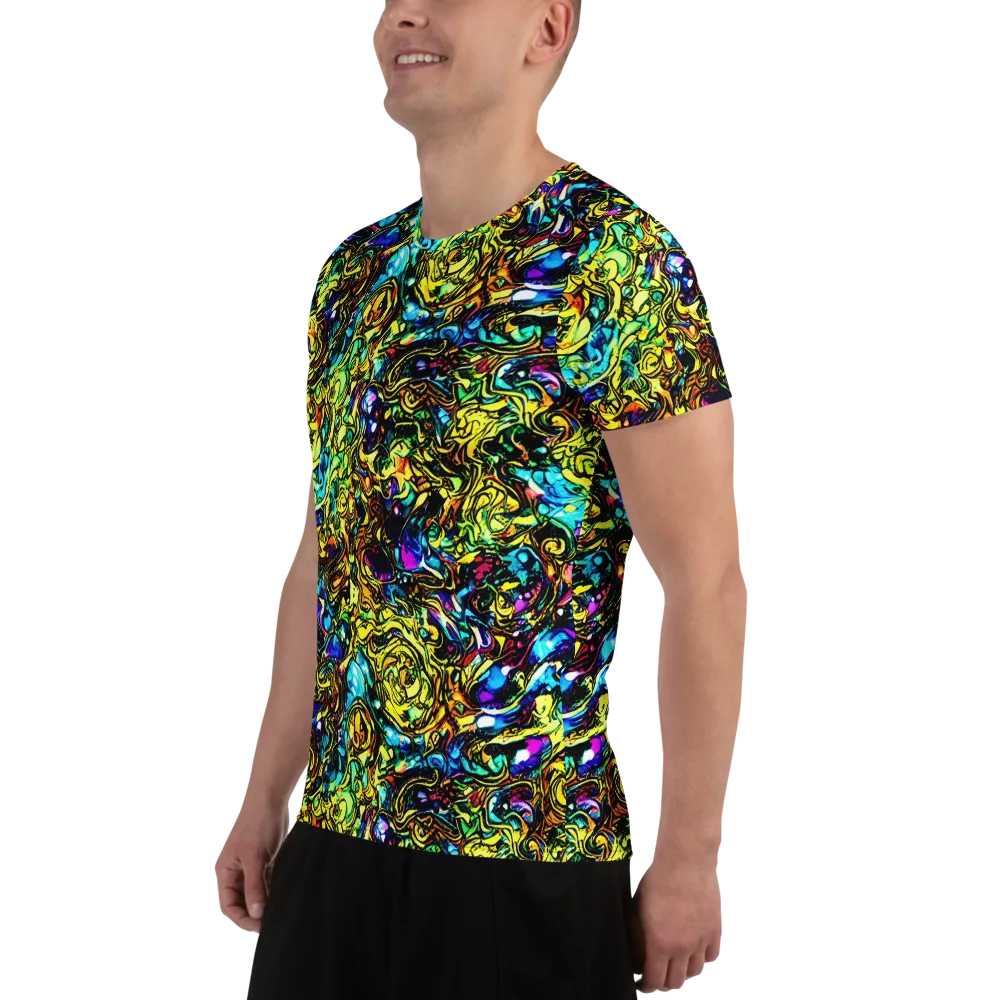 Signal Storm on Men's Athletic T-Shirt — Left