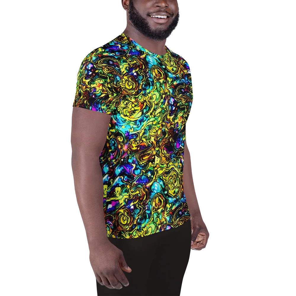Signal Storm on Men's Athletic T-Shirt — Right