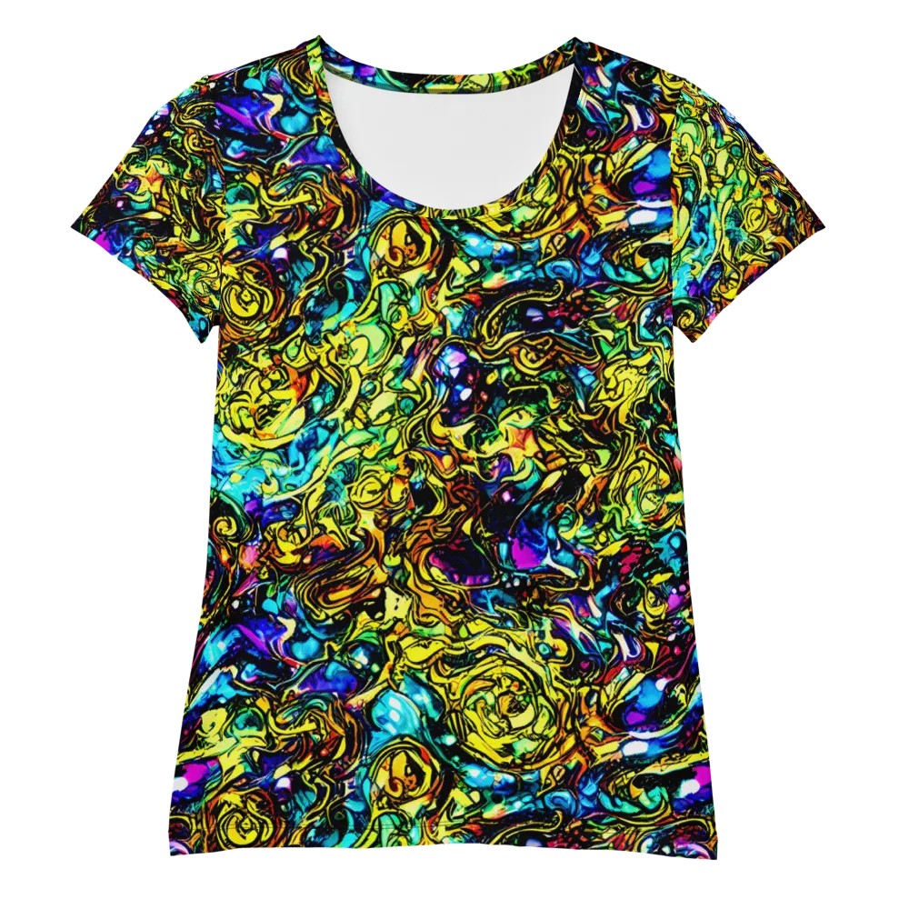 Signal Storm on Women's Athletic T-Shirt — Front