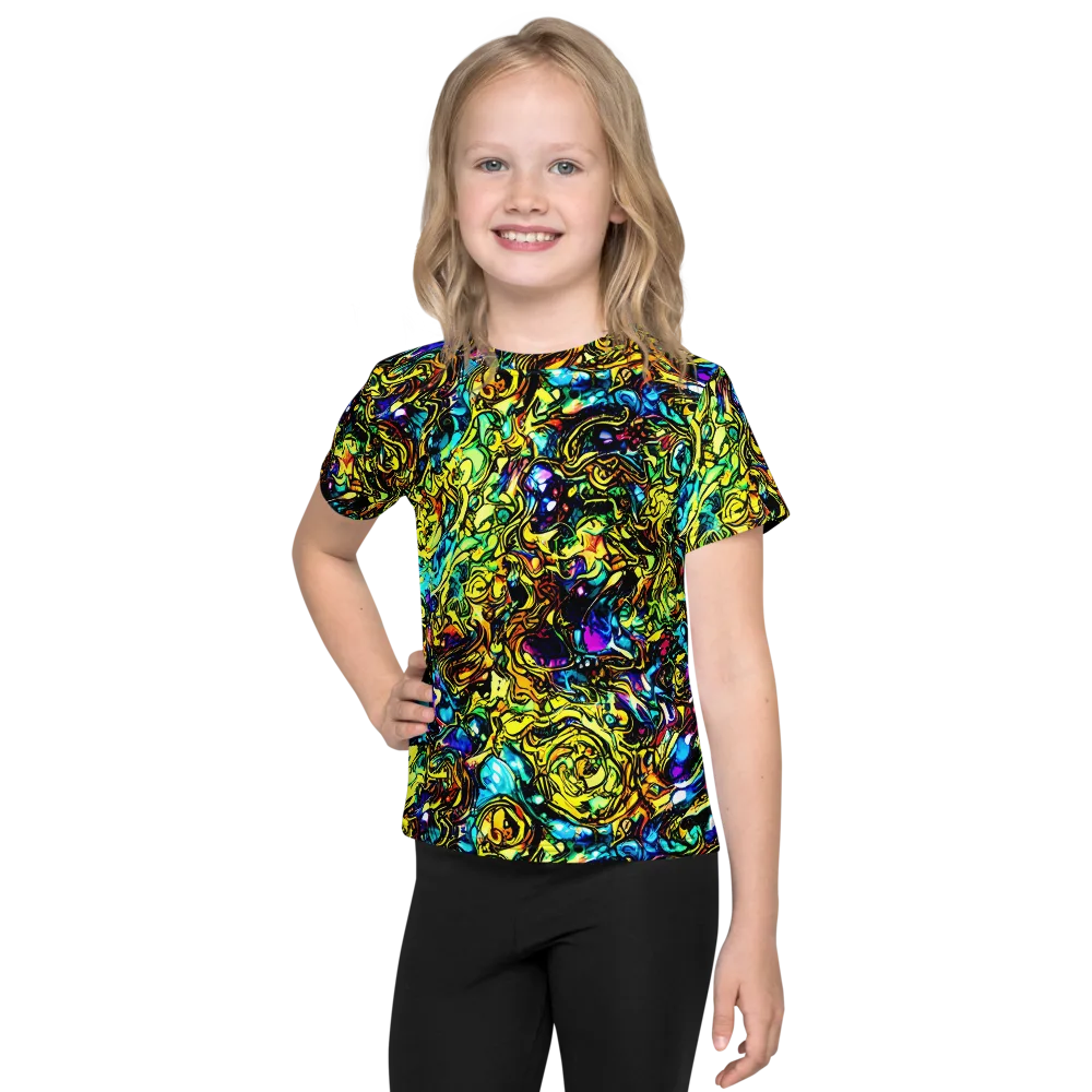 Signal Storm on Kids Crew Neck T-Shirt — Front