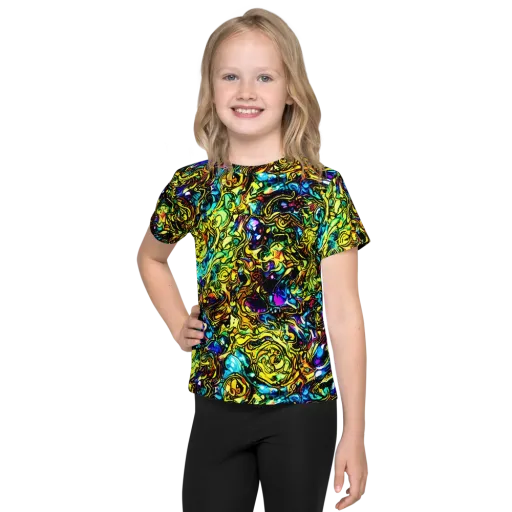 Signal Storm on a Kids Crew Neck T-Shirt