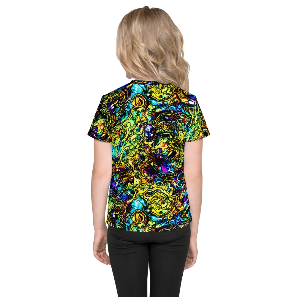 Signal Storm on Kids Crew Neck T-Shirt — Back