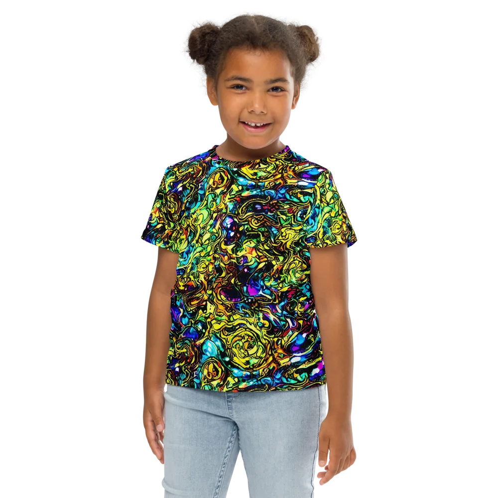 Signal Storm on Kids Crew Neck T-Shirt — Front