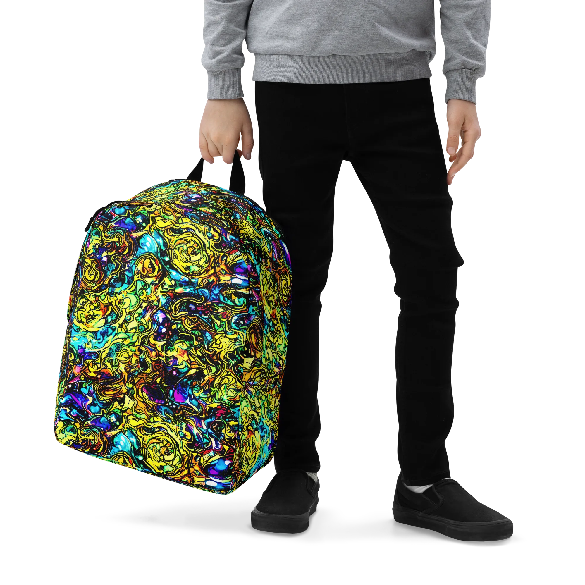 Signal Storm on Minimalist Backpack — Zoomed-in