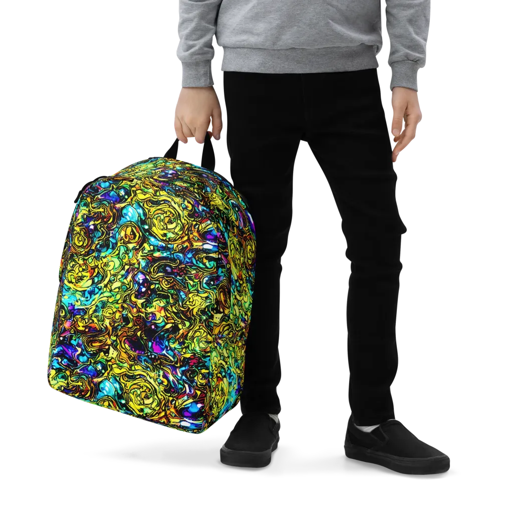 Signal Storm on Minimalist Backpack — Zoomed-in
