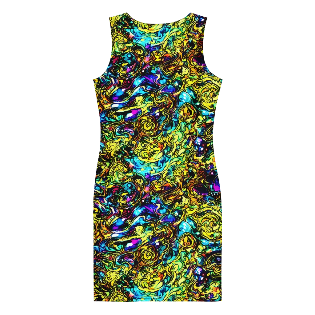 Signal Storm on Bodycon Dress — Back