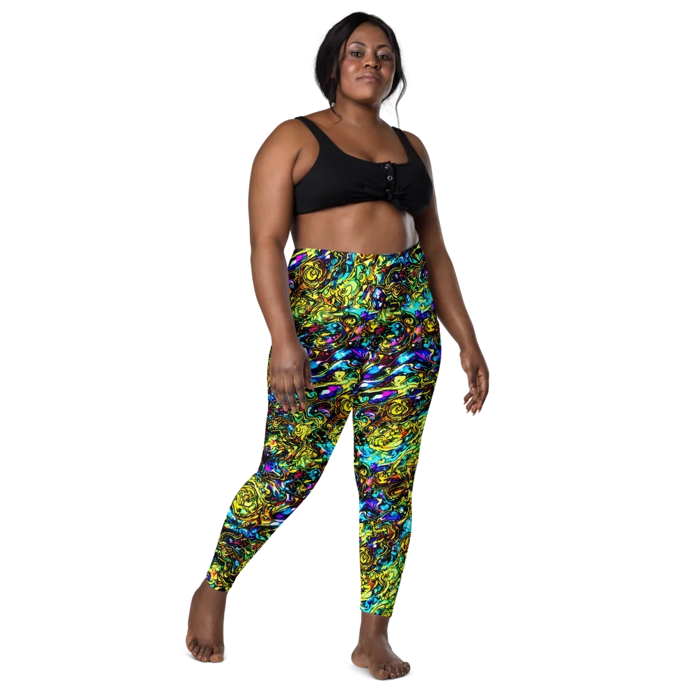 Signal Storm on Leggings with Pockets — Front