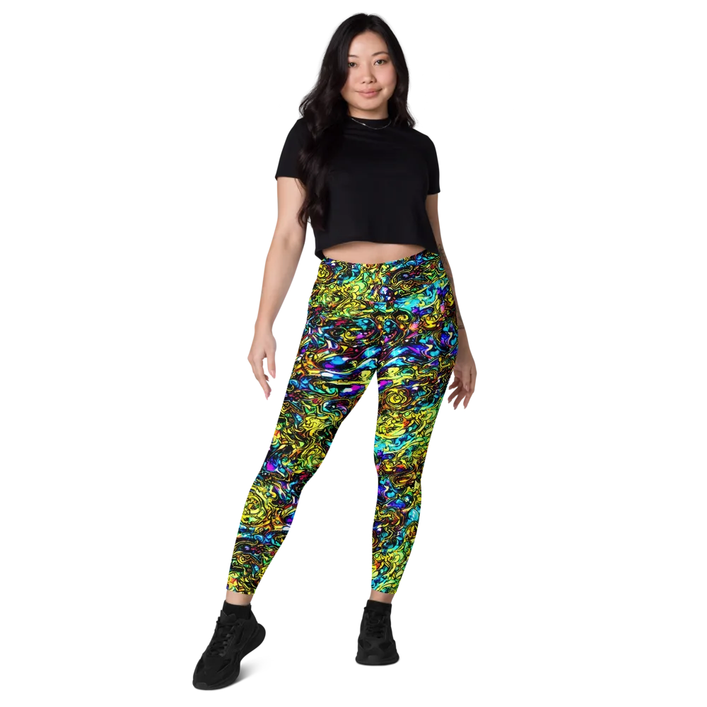 Signal Storm on Leggings with Pockets — Front
