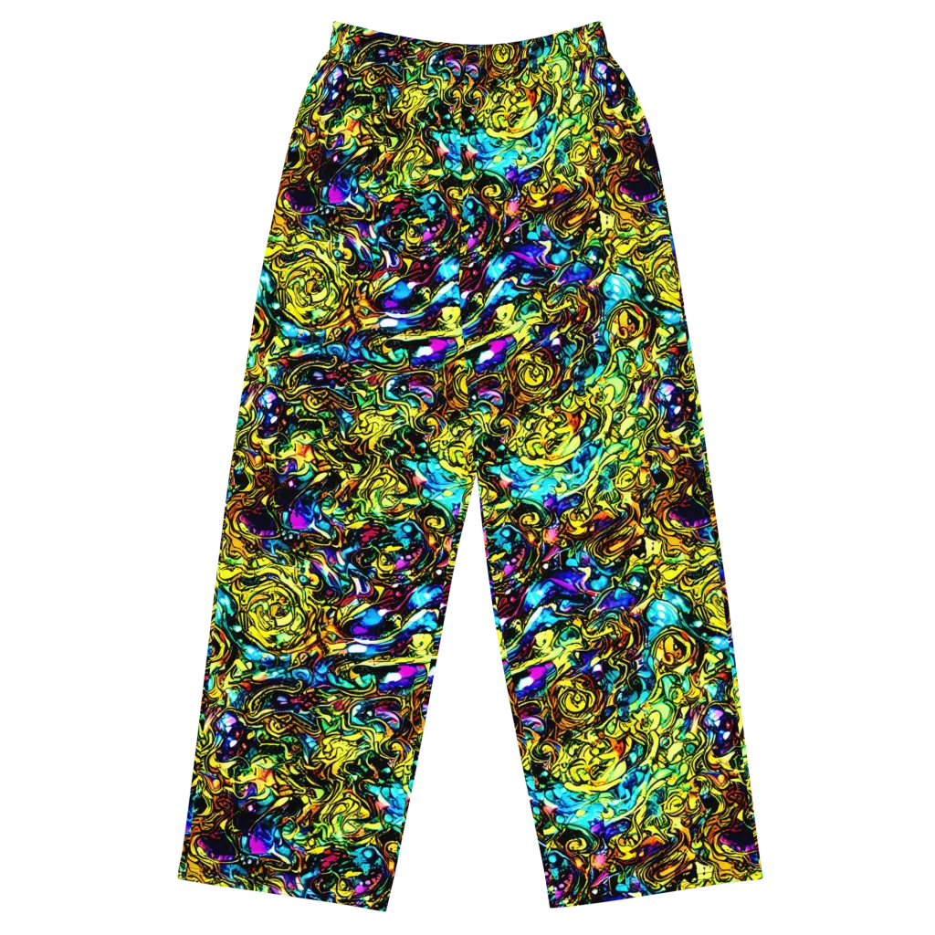Signal Storm on Wide-Leg Pants — Front