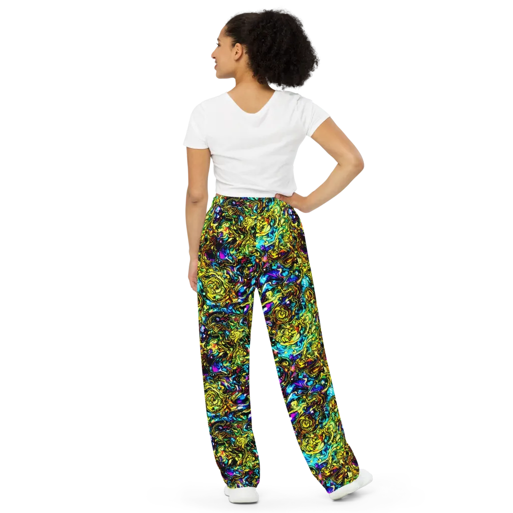 Signal Storm on Wide-Leg Pants — Back