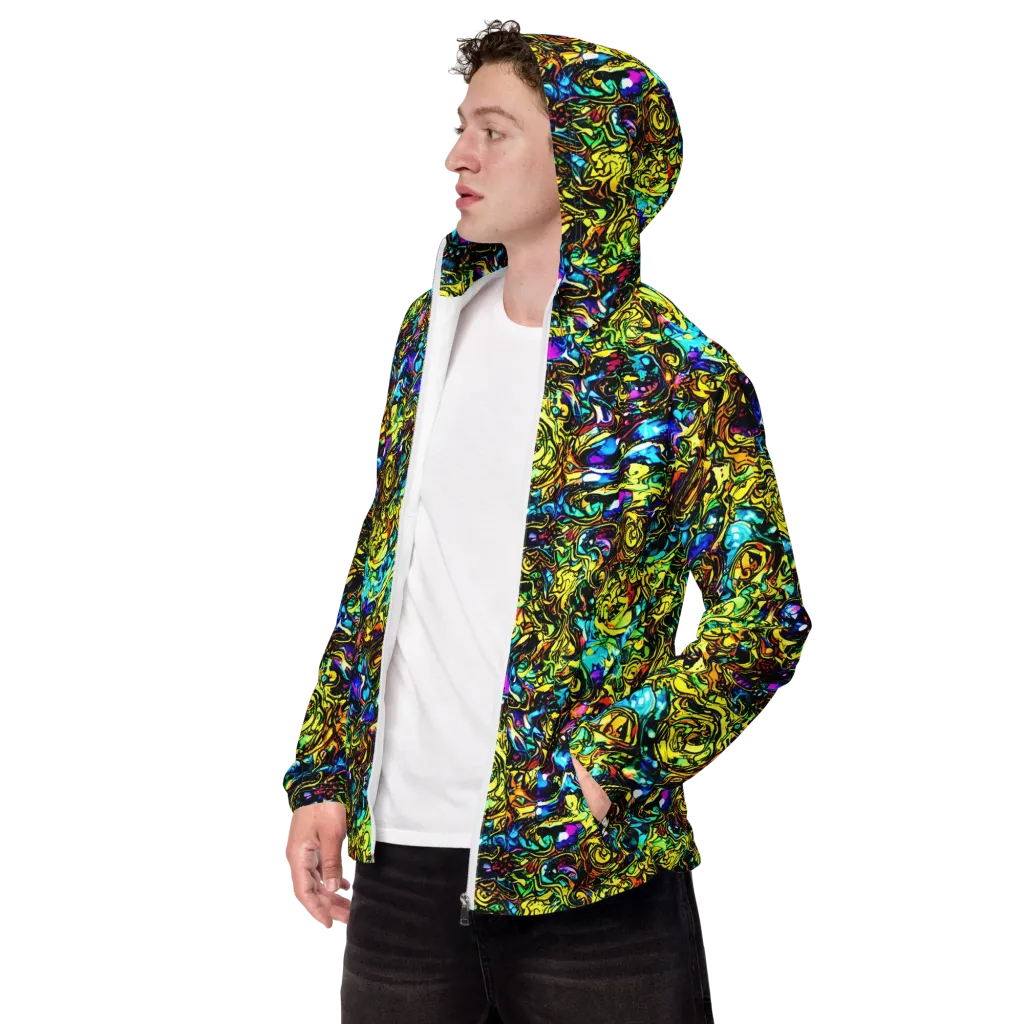 Signal Storm on Men's Windbreaker — Left Front