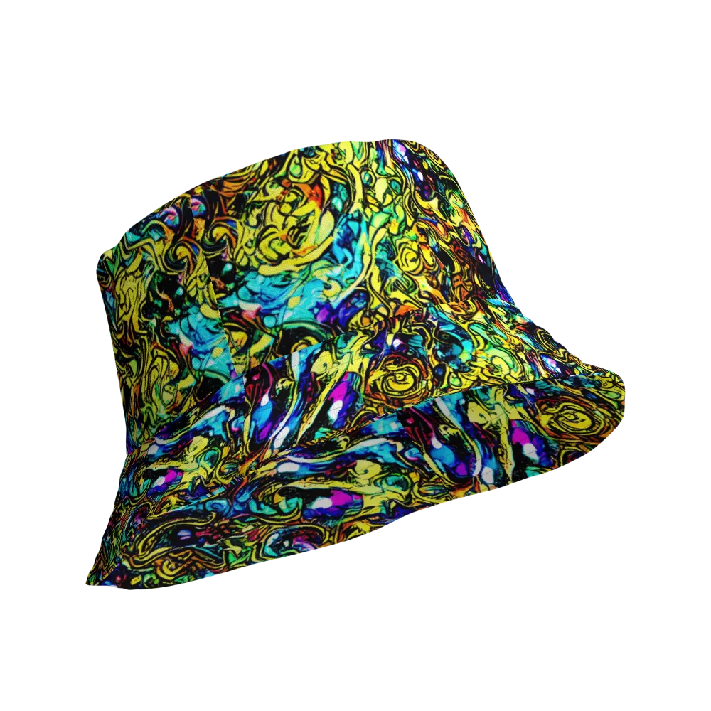 Signal Storm on Reversible Bucket Hat — Product details Outside