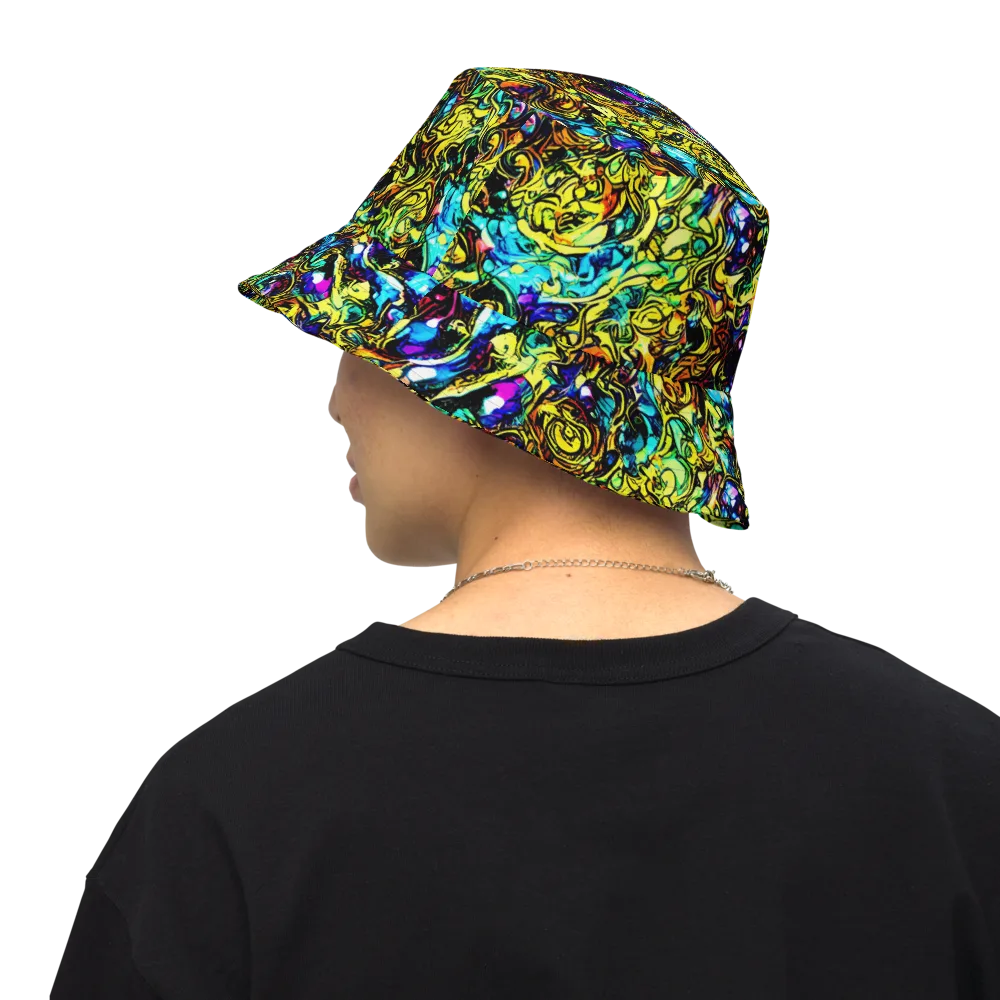 Signal Storm on Reversible Bucket Hat — Back Inside
