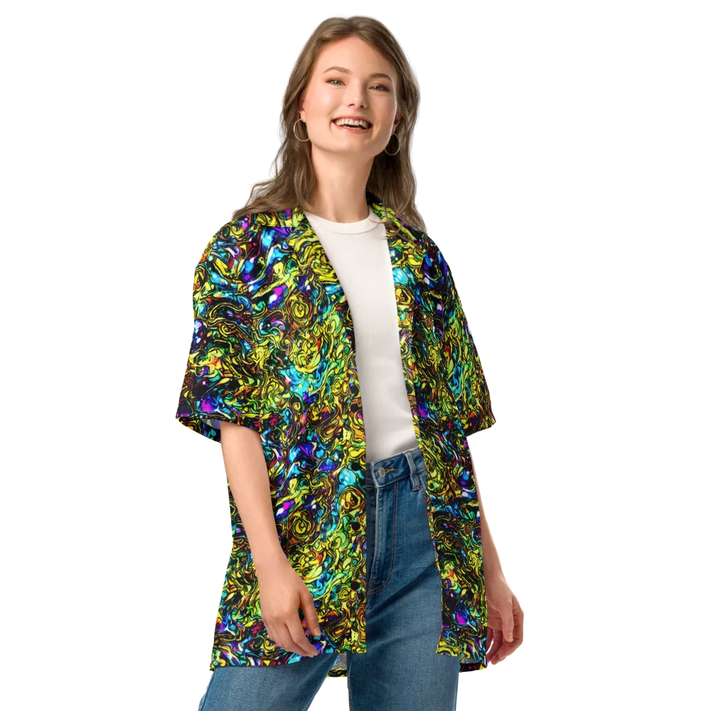 Signal Storm on Button Shirt — Front