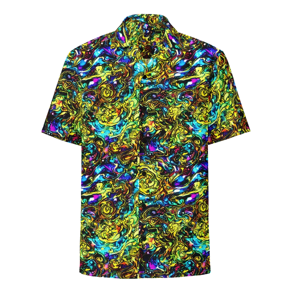 Signal Storm on Button Shirt — Front
