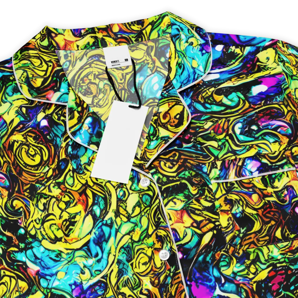Signal Storm on Women's Short Sleeve Pajama Top — Product details