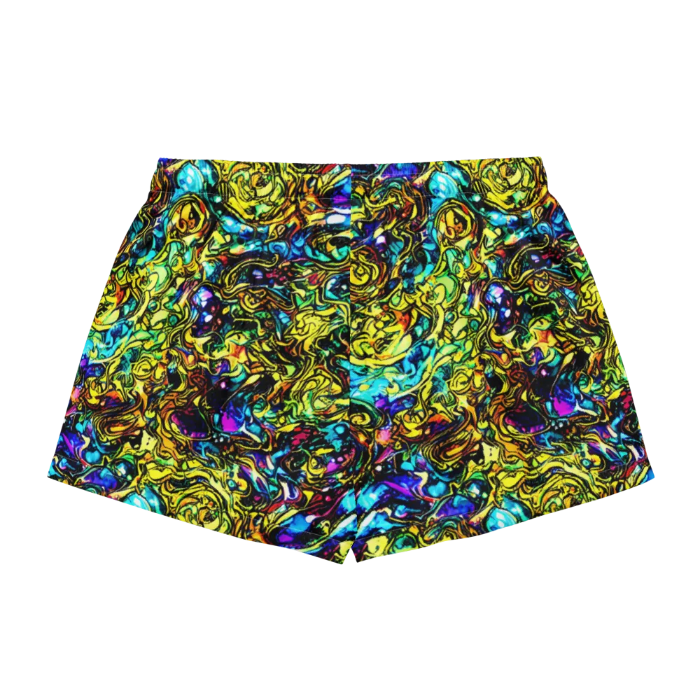 Signal Storm on Women's Pajama Shorts — Back