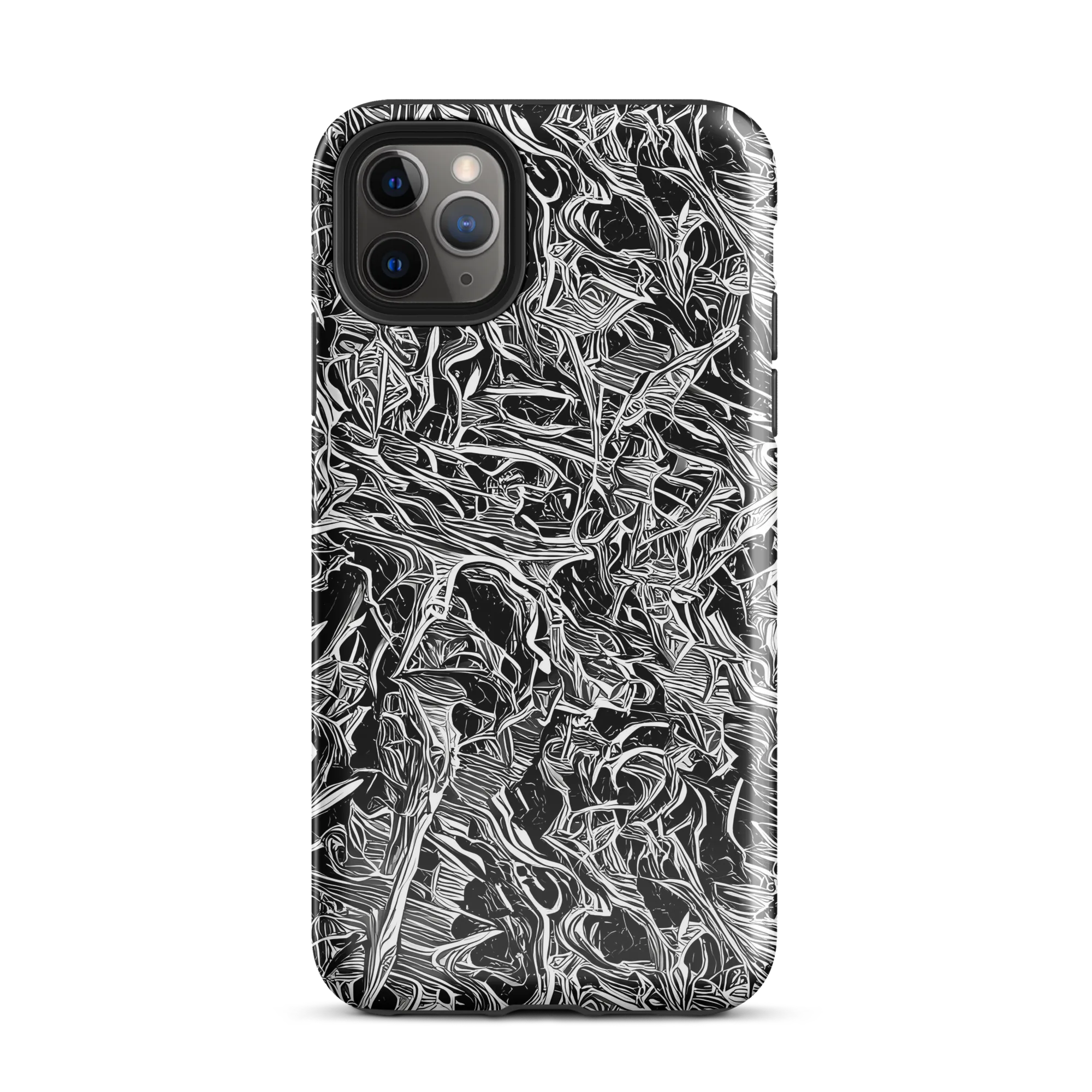 Noir Tendrils on Tough Case for iPhone® — Front