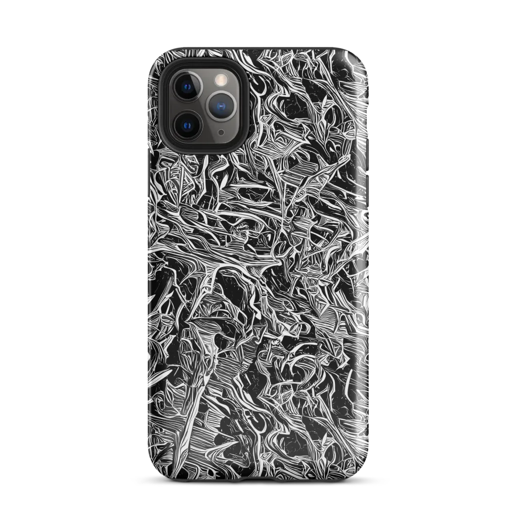 Noir Tendrils on Tough Case for iPhone® — Front