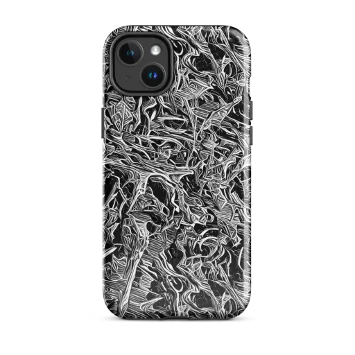Noir Tendrils on a MagSafe Tough Case for iPhone®