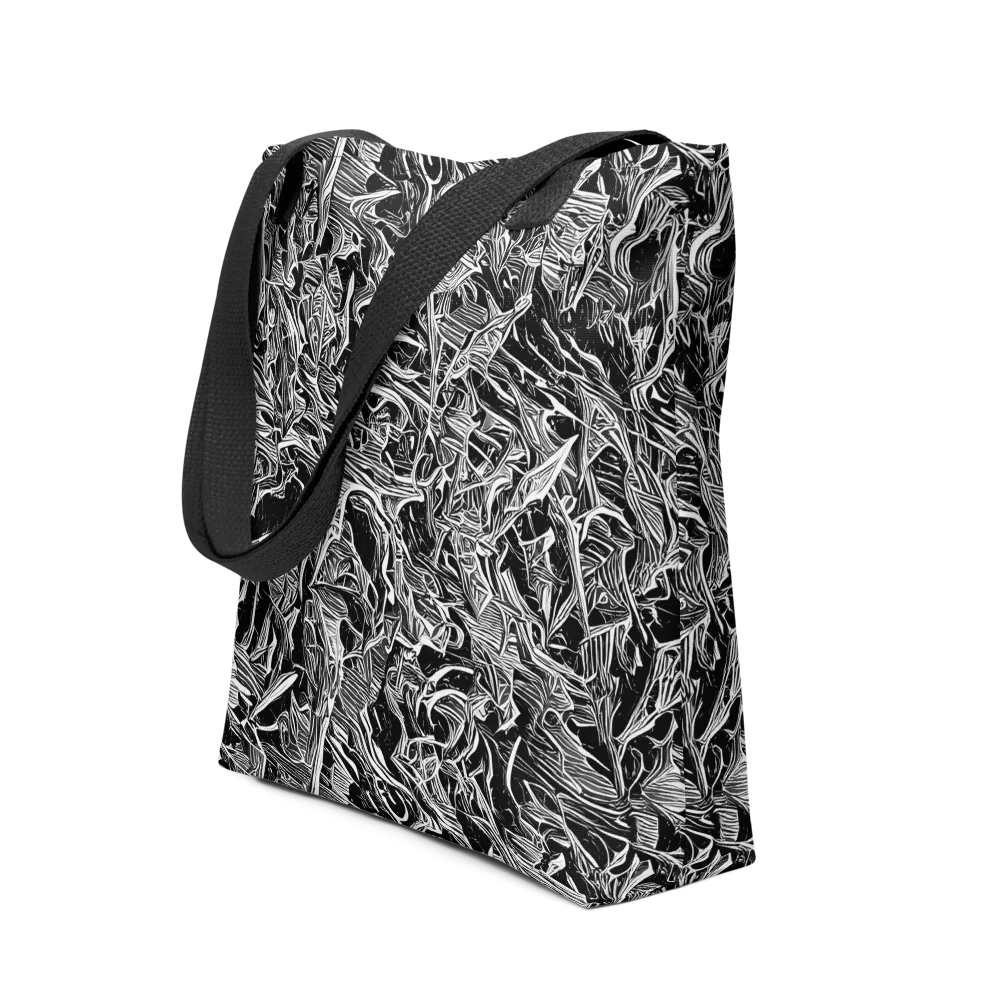 Noir Tendrils on Tote Bag — Front