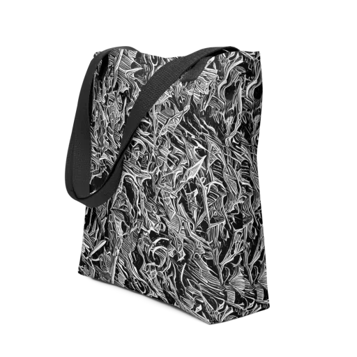 Noir Tendrils on a Tote Bag