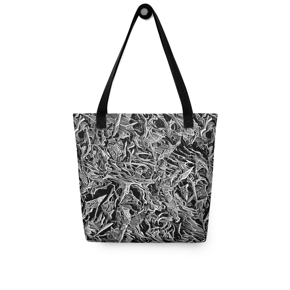 Noir Tendrils on Tote Bag — Front