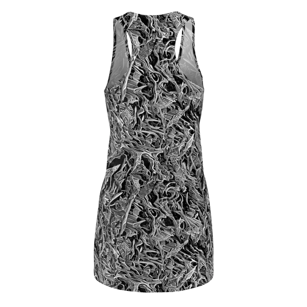 Noir Tendrils on Racerback Dress — Back