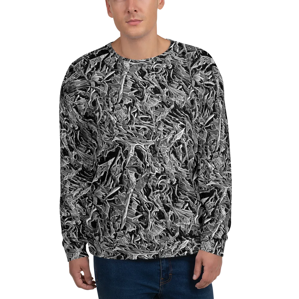 Noir Tendrils on Sweatshirt — Front