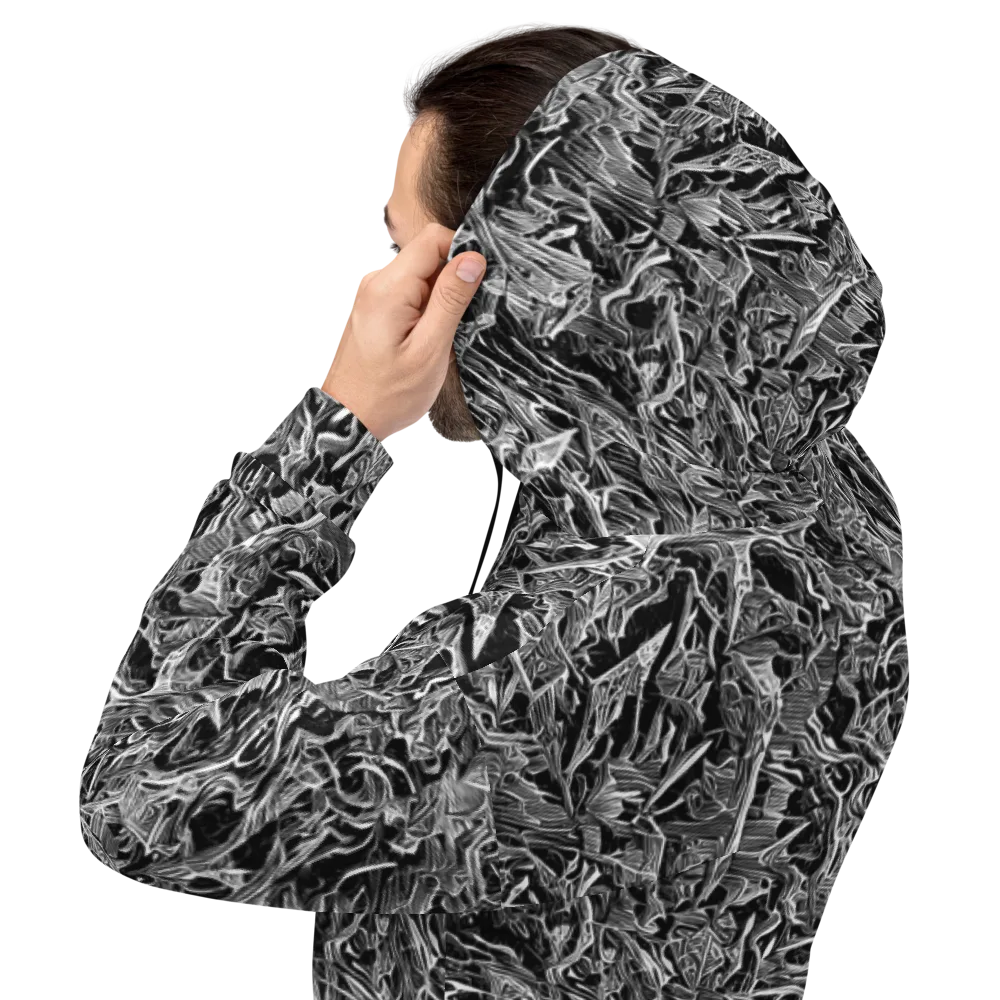 Noir Tendrils on Hoodie — Back