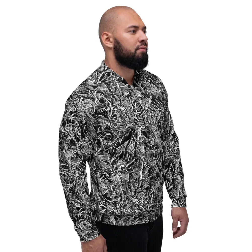 Noir Tendrils on Bomber Jacket — Right