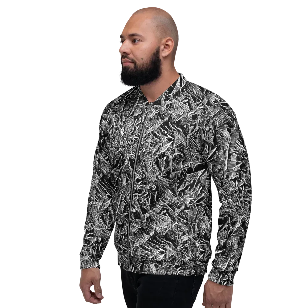 Noir Tendrils on Bomber Jacket — Left