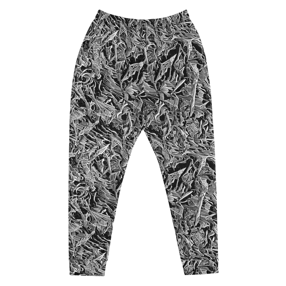 Noir Tendrils on Men's Joggers — Front