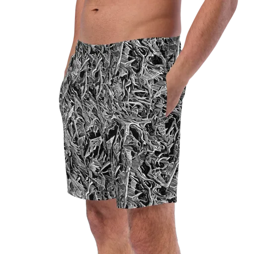 Noir Tendrils on a Swim Trunks