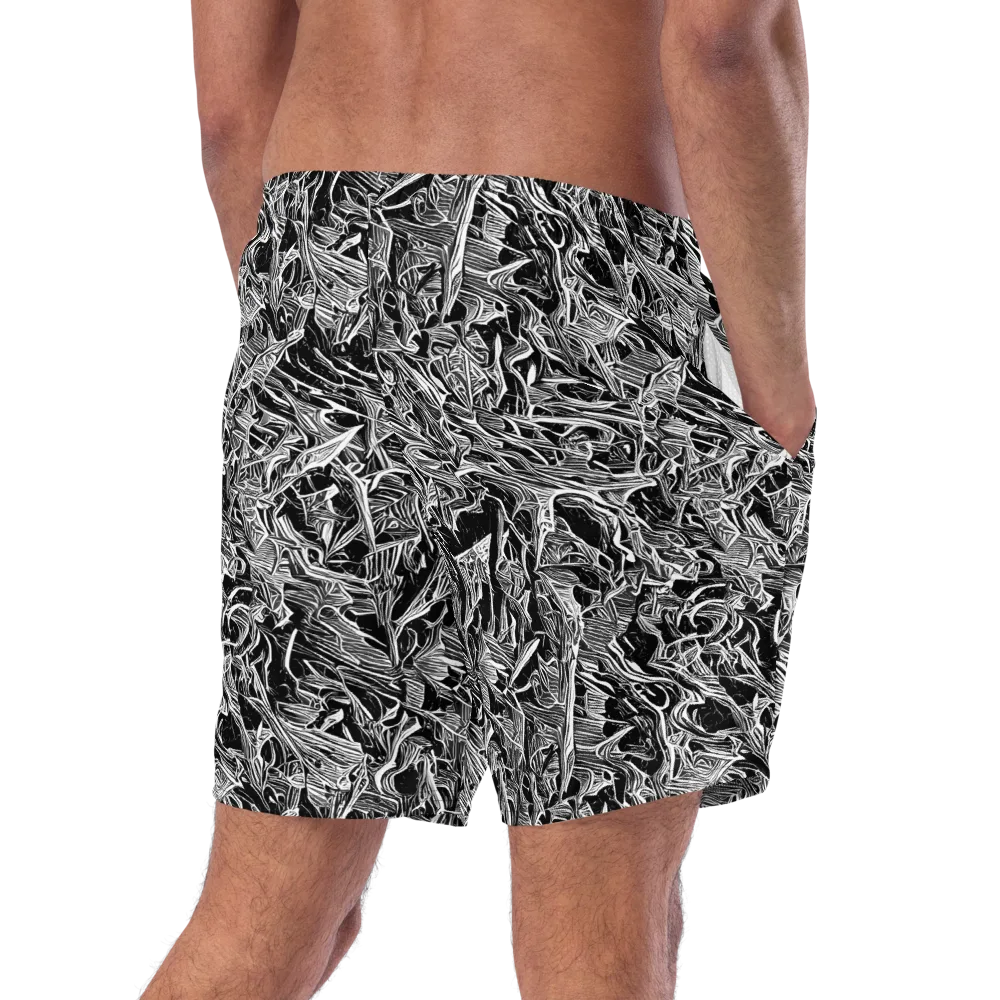 Noir Tendrils on Swim Trunks — Right Back
