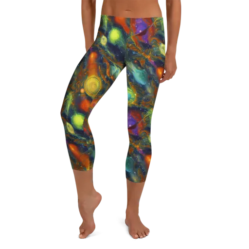 Galactic Tide on a Capri Leggings