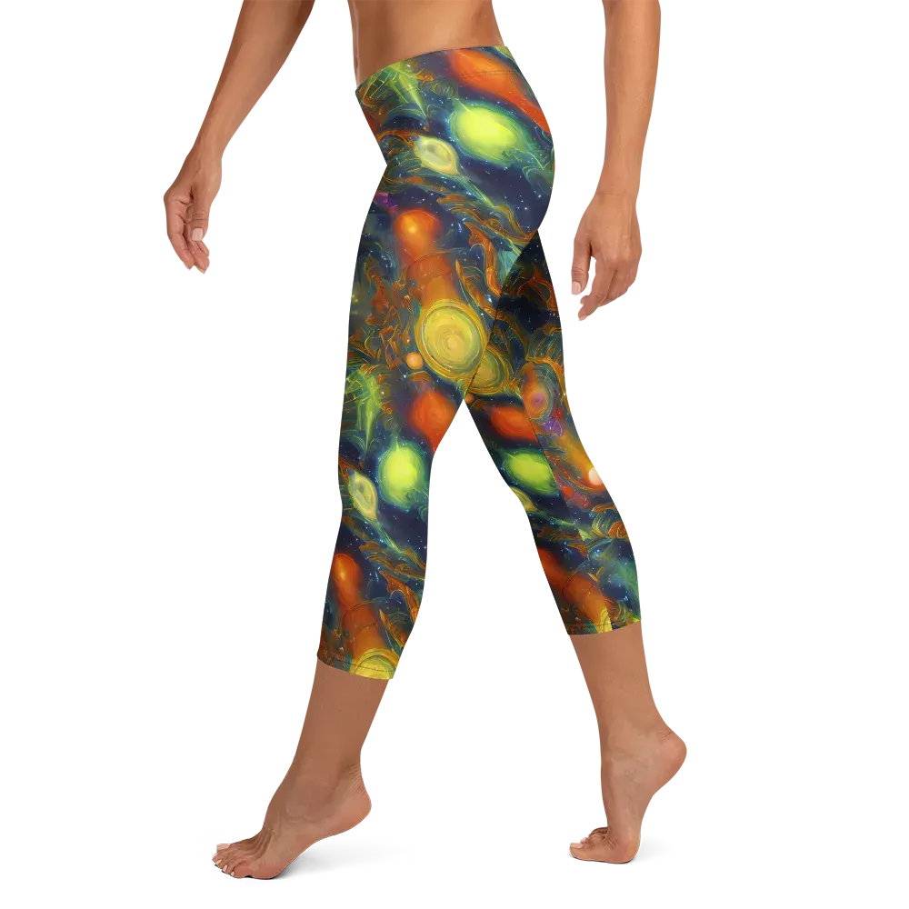 Galactic Tide on Capri Leggings — Left
